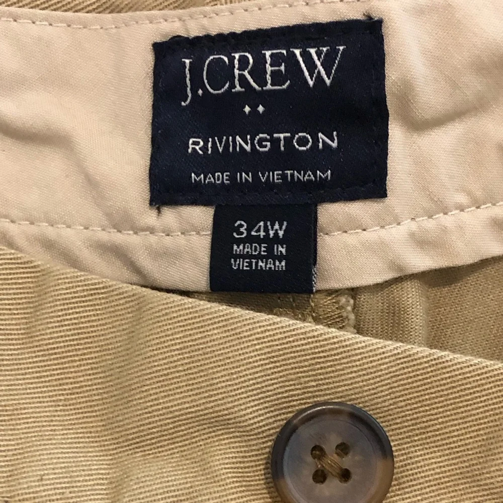J. Crew Rivington Khaki Shorts sz 34